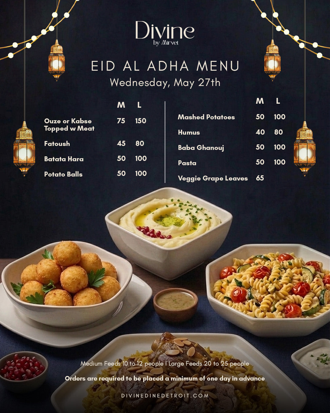 Eid Adha Menu