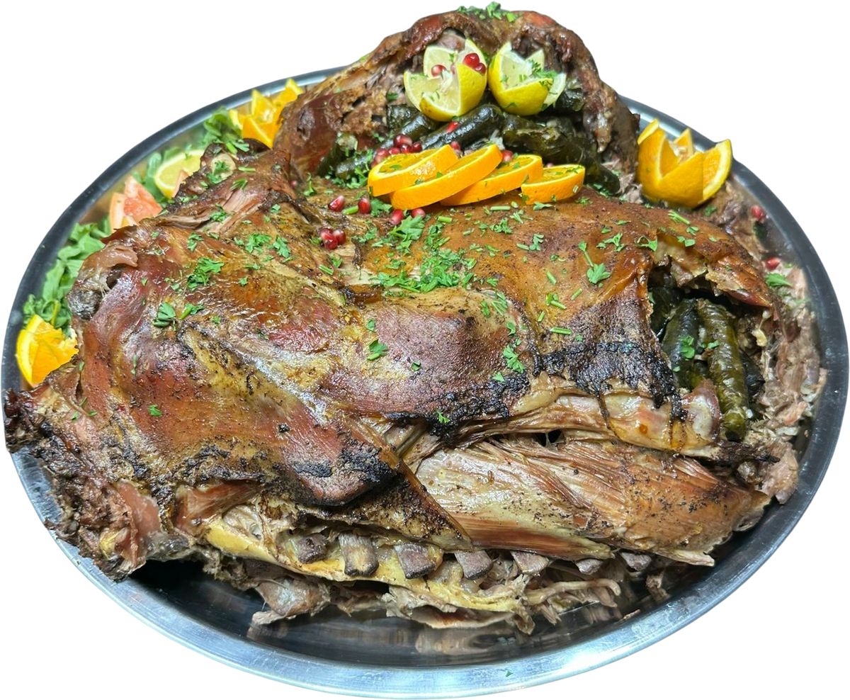 whole lamb Stuffed Grape Leaves
